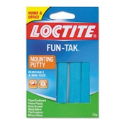 Loctite® Fun-Tak Mounting Putty, Repositionable and Reusable, 6 Strips, 2 oz Item: LOC1270884