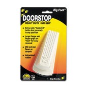 Master Caster® Big Foot Doorstop, No Slip Rubber Wedge, 2.25w x 4.75d x 1.25h, Beige Item: MAS00900