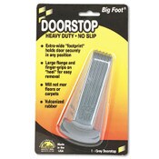 Master Caster® Big Foot Doorstop, No Slip Rubber Wedge, 2.25w x 4.75d x 1.25h, Gray Item: MAS00941