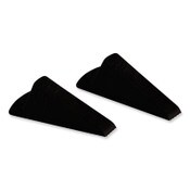 Master Caster® Giant Foot Doorstop, No-Slip Rubber Wedge, 3.5w x 6.75d x 2h, Brown, 2/Pack Item: MAS00969