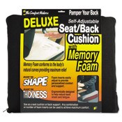 Master Caster® The ComfortMakers Deluxe Seat/Back Cushion, Memory Foam, 17 x 2.75 x 17.5, Black Item: MAS91061
