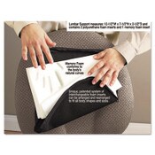 Master Caster® The ComfortMakers Deluxe Lumbar Support Cushion, Memory Foam, 12.5 x 2.5 x 7.5, Black Item: MAS92061