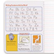Mead® Primary Journal Creative Writing Composition Book, Manuscript Format, Blue/Black/White Cover, (100) 9.75 x 7.5 Sheets Item: MEA09902