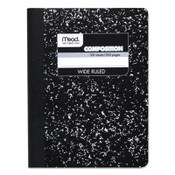 Mead® Composition Book, Wide/Legal Rule, Black Cover, (100) 9.75 x 7.5 Sheets Item: MEA09910