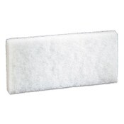 3M™ Doodlebug Scrub Pad, 4.63 x 10, White, 5/Pack, 4 Packs/Carton Item: MMM08003