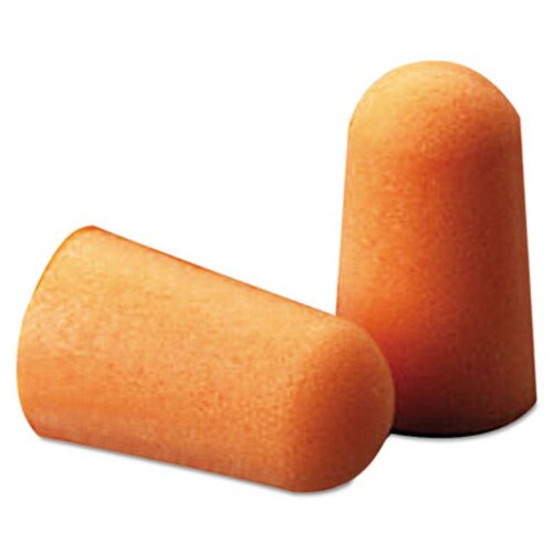 3M™ Foam Single-Use Earplugs, Cordless, 29NRR, Orange, 200 Pairs Item: MMM1100