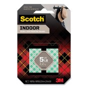 Scotch® Permanent High-Density Foam Mounting Tape, 1" Squares, Double-Sided, Holds Up to 5 lbs, White, 16/Pack Item: MMM111SSQ16