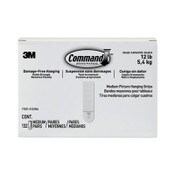 Command™ Picture Hanging Strips, Value Pack, Medium, Removable, Holds Up to 12 lbs, 0.75 x 2.75, White, 132 Pairs/Pack Item: MMM17201S132NA