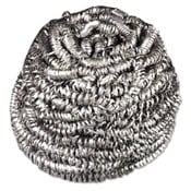 Scotch-Brite® Stainless Steel Scrubber, Silver, 12/Carton Item: MMM19084