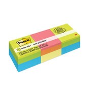 Post-it® Notes Mini Cubes, 1.88" x 1.88", Green Wave and Orange Wave Collections, 400 Sheets/Cube, 3 Cubes/Pack Item: MMM20513PK