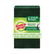 Scotch-Brite® Heavy-Duty Scouring Pad, 3.8 x 6, Green, 5/Carton Item: MMM2265