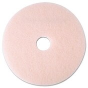 3M™ Ultra High-Speed Eraser Floor Burnishing Pad 3600, 19" Diameter, Pink, 5/Carton Item: MMM25857