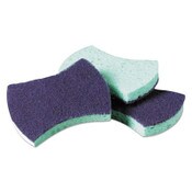 Scotch-Brite™ PROFESSIONAL Power Sponge #3000, 2.8 x 4.5, 0.6" Thick, Blue/Teal, 20/Carton Item: MMM3000CT
