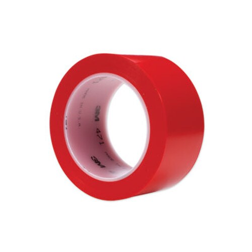3M™ Vinyl Floor Marking Tape 471, 2" x 36 yds, Red Item: MMM471IWRED