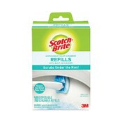 Scotch-Brite® Disposable Toilet Scrubber Refill, Blue/White, 10/Pack Item: MMM558RF