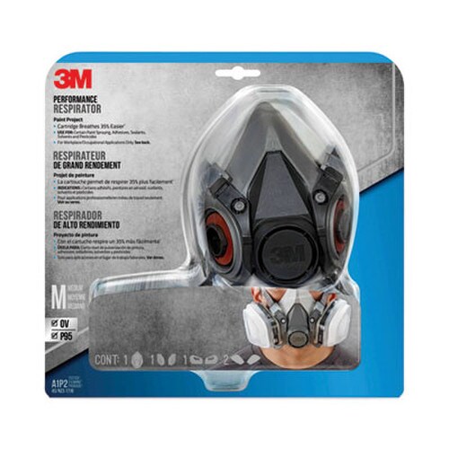 3M™ Half Facepiece Paint Spray/Pesticide Respirator, Medium Item: MMM6211PA1A