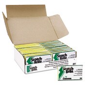Scotch-Brite™ PROFESSIONAL Medium-Duty Scrubbing Sponge, 3.6 x 6.1, 0.7" Thick, Yellow/Green, 20/Carton Item: MMM74
