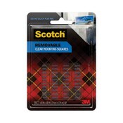 Scotch® Removable Clear Mounting Squares, Holds Up to 0.33 lbs, 0.69 x 0.69, Clear, 35/Pack Item: MMM859