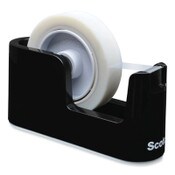 Scotch® Heavy Duty Weighted Desktop Tape Dispenser with One Roll of Tape, 3" Core, ABS, Black Item: MMMC24