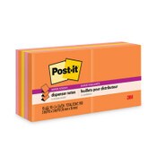 Post-it® Dispenser Notes Super Sticky Pop-up 3 x 3 Note Refill, 3" x 3", Energy Boost Collection Colors, 90 Sheets/Pad, 10 Pads/Pack Item: MMMR33010SSAU