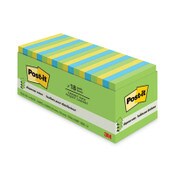 Post-it® Dispenser Notes Original Pop-up Refill Cabinet Pack, 3" x 3", Floral Fantasy Collection Colors, 100 Sheets/Pad, 18 Pads/Pack Item: MMMR33018AUCP