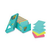Post-it® Dispenser Notes Super Sticky Pop-up 3 x 3 Note Refill Cabinet Pack, 3" x 3", Supernova Neons Collection Colors, 100 Sheets/Pad, 18 Pads/Pack Item: MMMR33018SSMIAC