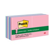 Post-it® Greener Notes Original Recycled Pop-up Notes, 3 x 3, Sweet Sprinkles Collection Colors, 100 Sheets/Pad, 12 Pads/Pack Item: MMMR330RP12AP