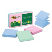 Post-it® Greener Notes Original Recycled Pop-up Notes, 3 x 3, Sweet Sprinkles Collection Colors, 100 Sheets/Pad, 6 Pads/Pack Item: MMMR330RP6AP