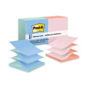 Post-it® Dispenser Notes Original Pop-up Refill, Beachside Cafe Collection Alternating-Color Value Pack, 3" x 3", 100 Sheets/Pad, 12 Pads/Pack Item: MMMR330UALT
