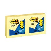 Post-it® Pop-up Notes Original Canary Yellow Pop-up Refill, 3" x 3", Canary Yellow, 100 Sheets/Pad, 12 Pads/Pack Item: MMMR330YW