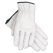MCR™ Safety Grain Goatskin Driver Gloves, White, X-Large, 12 Pairs Item: MPG3601XL