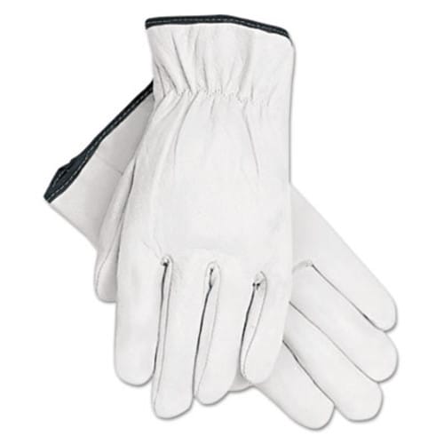 MCR™ Safety Grain Goatskin Driver Gloves, White, X-Large, 12 Pairs Item: MPG3601XL