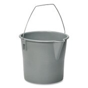 AbilityOne® 7240000606006, SKILCRAFT Utility Pail, 10 qt, Polyethylene, Gray, 10" dia Item: NSN0606006