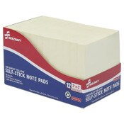 AbilityOne® 7530011167867, SKILCRAFT Self-Stick Note Pad, 3" x 3", Yellow, 100 Sheets/Pad, 12 Pads/Pack Item: NSN1167867