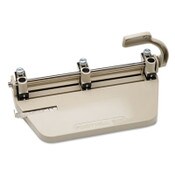 AbilityOne® 7520001393942, SKILCRAFT Adjustable Medium-Duty Three-Hole Punch, 1/4" Holes, 25-Sheet, Beige Item: NSN1393942
