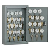 AbilityOne® 7125011515435, SKILCRAFT Locking Key Cabinet, 30-Key, Steel, Gray, 8 x 2.63 x 12.25 Item: NSN1515435