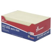 AbilityOne® 7530012074356, SKILCRAFT Self-Stick Note Pad, 2" x 3", Yellow, 100 Sheets/Pad, 12 Pads/Pack Item: NSN2074356