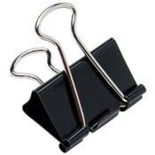 AbilityOne® NSN2236807, SKILCRAFT Binder Clip, Medium, Black/Silver, Dozen Item: NSN2236807
