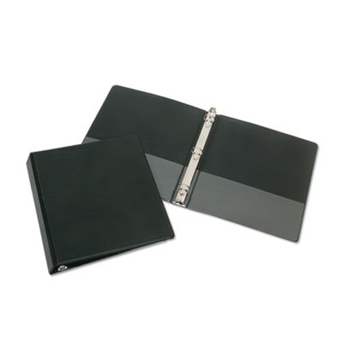 AbilityOne® 7510012784131, SKILCRAFT Round Ring Binder, 3 Rings, 1" Capacity, 11 x 8.5, Black Item: NSN2784131