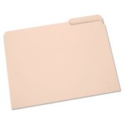 AbilityOne® 7530002822507, SKILCRAFT Manila File Folder, 1/3-Cut Tabs: Assorted, Letter Size, 0.75" Expansion, Manila, 100/Box Item: NSN2822507