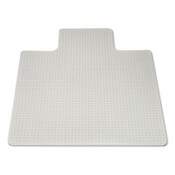 AbilityOne® 7220013053062, SKILCRAFT Heavy-Duty Chair Mat, Plush-to-High Pile Carpet, 45 x 53, Clear Item: NSN3053062