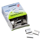 AbilityOne® 7510013174228, SKILCRAFT Clam Clip Refill, Medium, Silver, 50/Box Item: NSN3174228