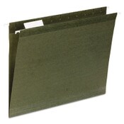 AbilityOne® 7530013649497, SKILCRAFT Hanging File Folder, Letter Size, 1/3-Cut Tabs, Green, 25/Box Item: NSN3649497