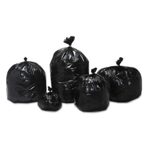 AbilityOne® 8105013862362, SKILCRAFT Recycled Content Trash Can Liners, 56 gal, 1.5 mil, 43" x 49", Black/Brown, 100/Box Item: NSN3862362