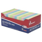 AbilityOne® 7530013982660, SKILCRAFT Self-Stick Note Pad Set, 2" x 3", Assorted Colors, 100 Sheets/Pad, 12 Pads/Pack Item: NSN3982660