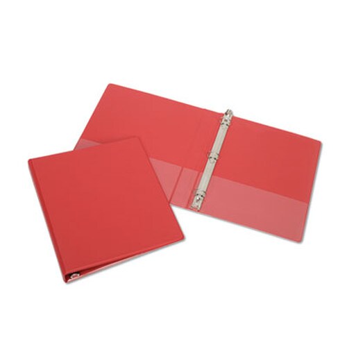 AbilityOne® 7510004098647, SKILCRAFT Round Ring Binder, 3 Rings, 1" Capacity, 11 x 8.5, Red Item: NSN4098647