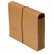 AbilityOne® 7520014376365 SKILCRAFT Expanding File, 15" Expansion, 21 Section, Elastic Cord Closure, 2/5-Cut A-Z Tabs, Letter Size, Brown Item: NSN4376365