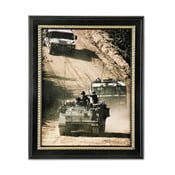 AbilityOne® 7105014588210, SKILCRAFT Style G Military-Themed Picture Frame, Army, Black, Wood, 8.5 x 11 Item: NSN4588210