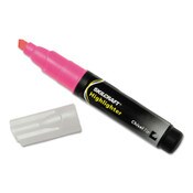 AbilityOne® 7520004607598, SKILCRAFT Large Fluorescent Highlighter, Fluorescent Pink Ink, Chisel Tip, Black/Pink Barrel, Dozen Item: NSN4607598