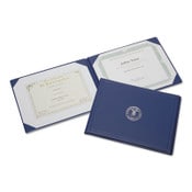 AbilityOne® 7510004822994, SKILCRAFT Award Certificate Binder, 8.5 x 11, Navy Seal, Blue/Gold Item: NSN4822994
